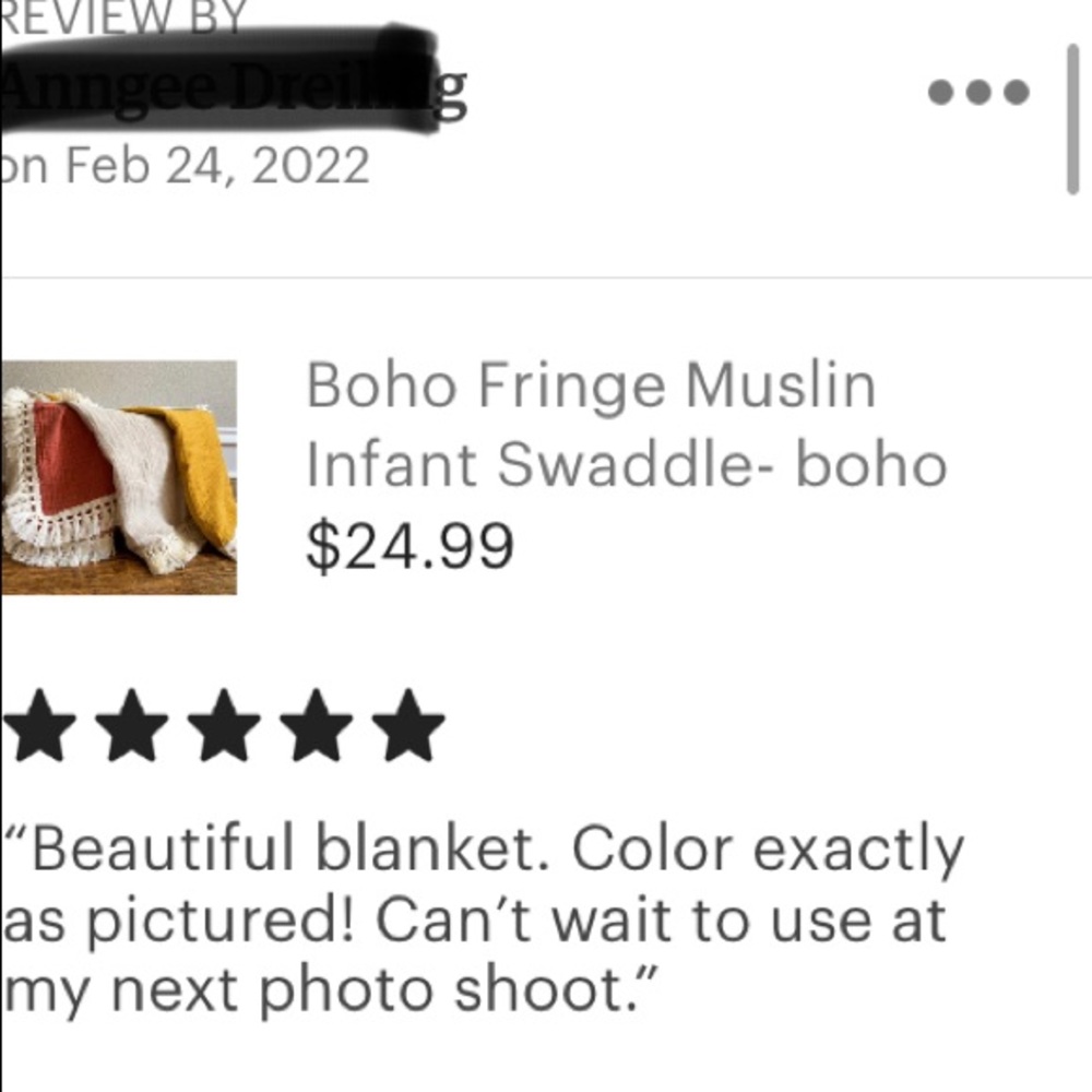 ⭐️ BOGO ⭐️ HP Boho Fringe Muslin Swaddle-Sand Beige - Picture 8 of 8